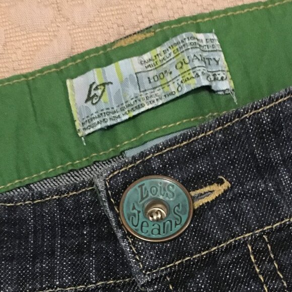 Retro Lois Jeans Dark Blue Denim Jeans - Picture 8 of 15